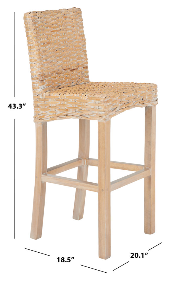 Bayou Breeze Normandie Counter Stool With Solid Wood Frame And Reviews